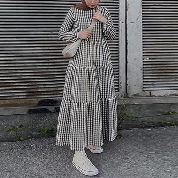 美品　uhr Checkered Tiered Dress 1-2y Checkered Tiered Dress – Uhr Online store